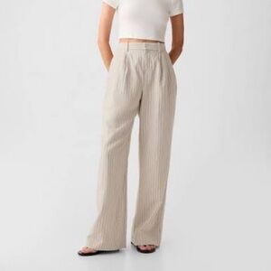 GAP 365 High Rise Linen Blend Trousers